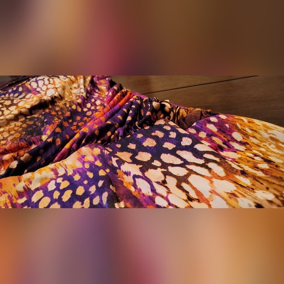 RUBY ROX || Slinky Vibrant Print Dress - Women's Size L - Picture 2 of 16